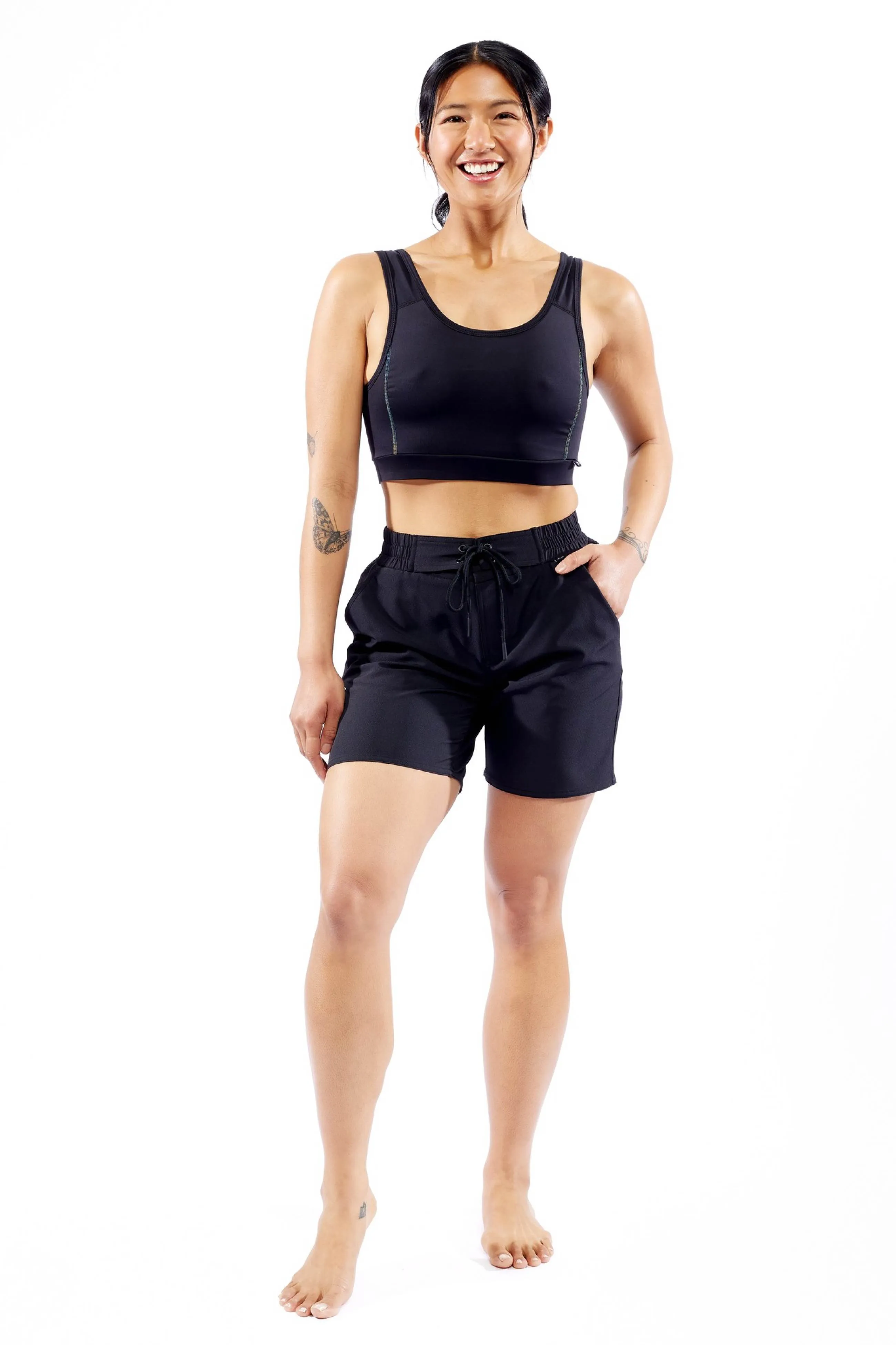 Swim Sport Top LC - Black Ombre
