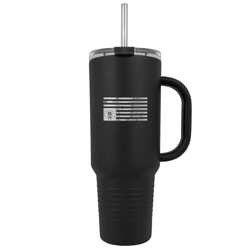 The Major 40oz Mug | Kyle Seraphin Suspendables Flag