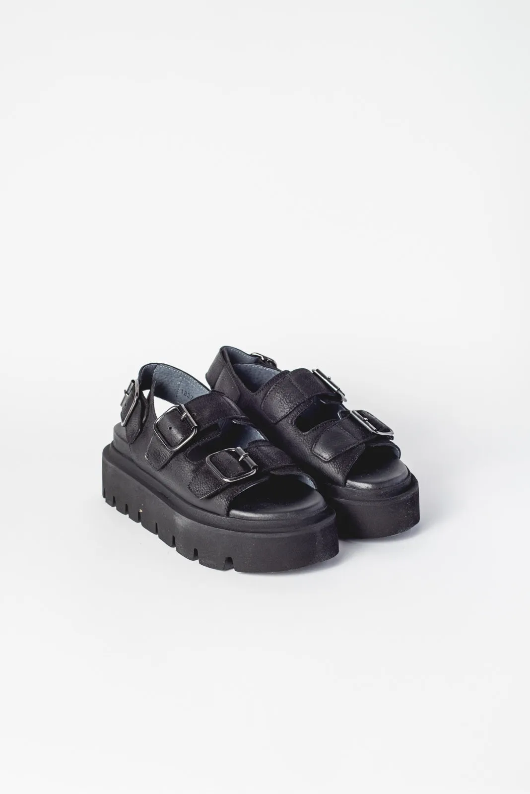 Three Buckle Platform Sandal