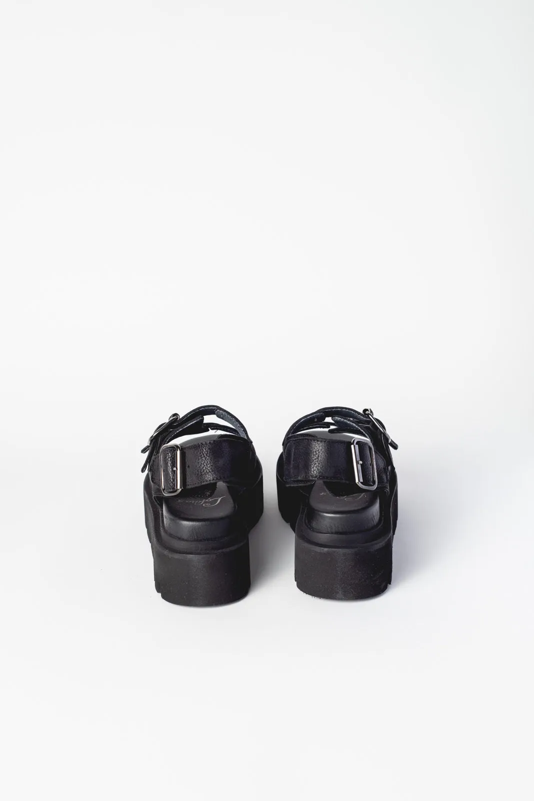 Three Buckle Platform Sandal