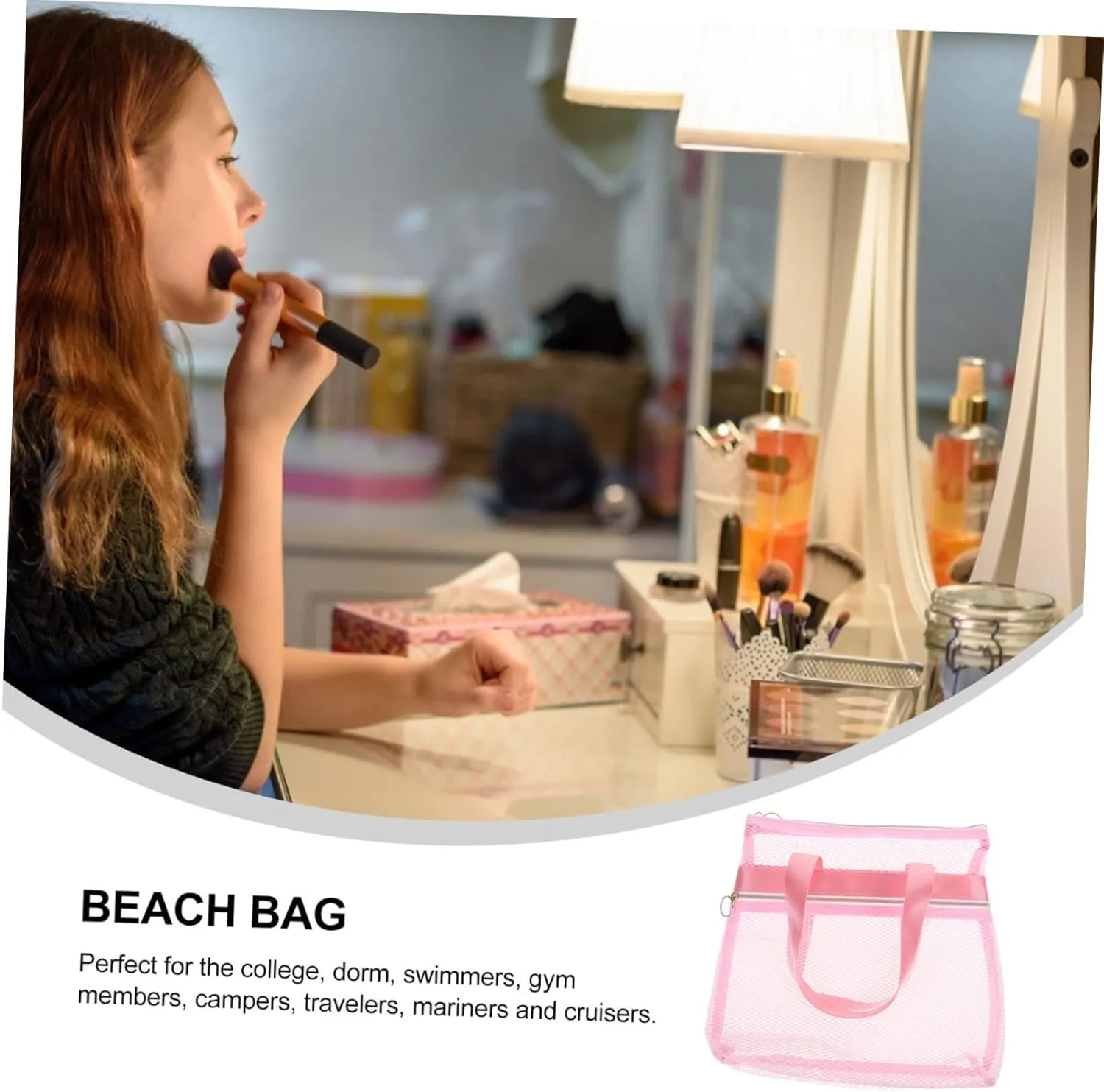 Travel Toiletry Bag Clear Travel Makeup Bag Travel Bag Summer Essentials Clear Make up Bag Traveling Makeup Bag Clear Handbags Transparent Makeup Bag Organizer Outdoor Nylon Miss