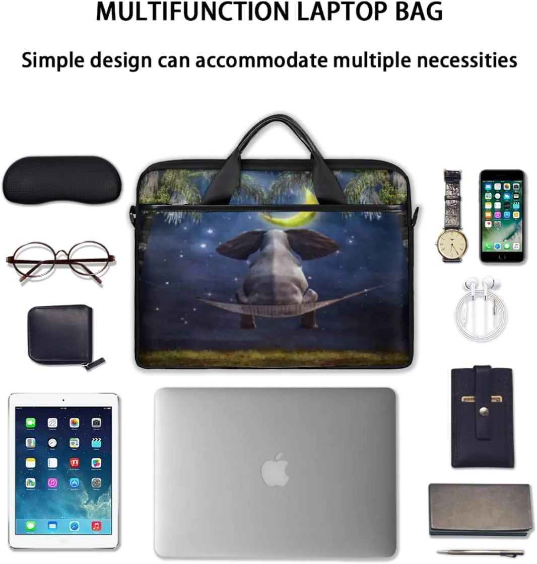 Tree Fun Design Laptop Shoulder Bag for Tablet Computer Notebook Sleeve Messenger Carrying Case Briefcase Tote