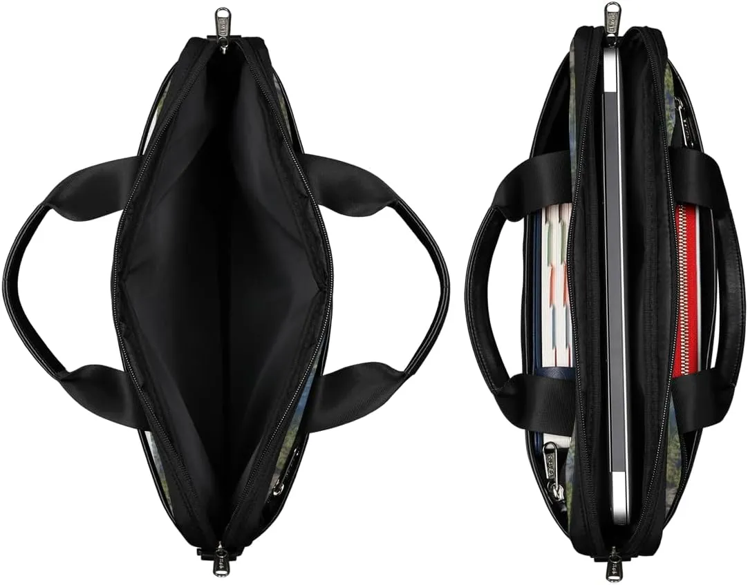 Tree Fun Design Laptop Shoulder Bag for Tablet Computer Notebook Sleeve Messenger Carrying Case Briefcase Tote