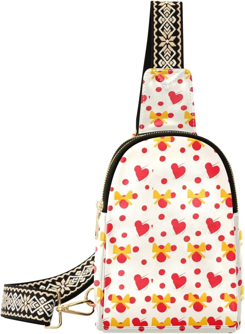 trendy Polka Dot and Bow6 bags fanny pack leather crossbody fanny packs chest for travel