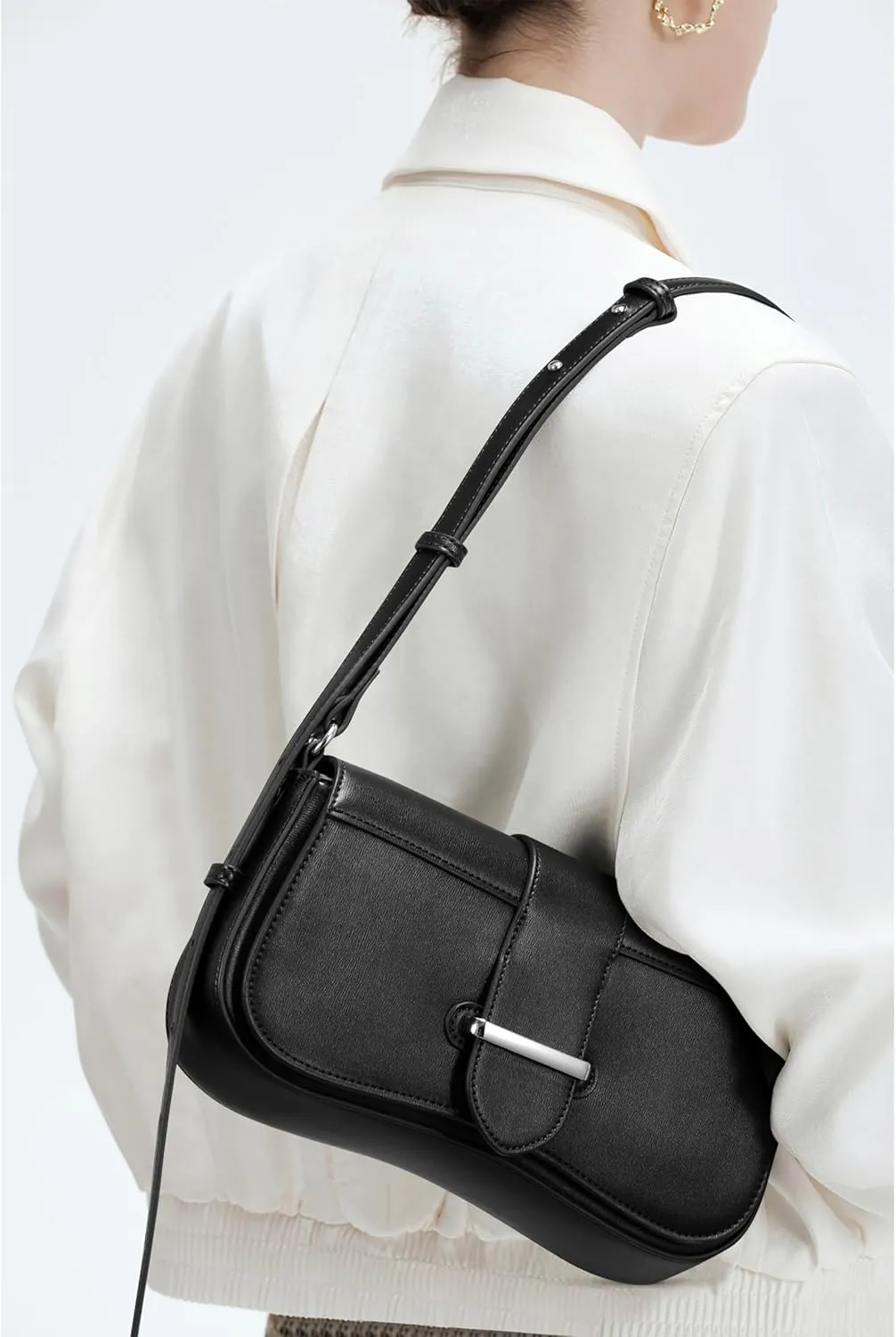 Trendy Purse for Women Small Vegan Leather Shoulder Bag Mini Ladies Clutch Handbag