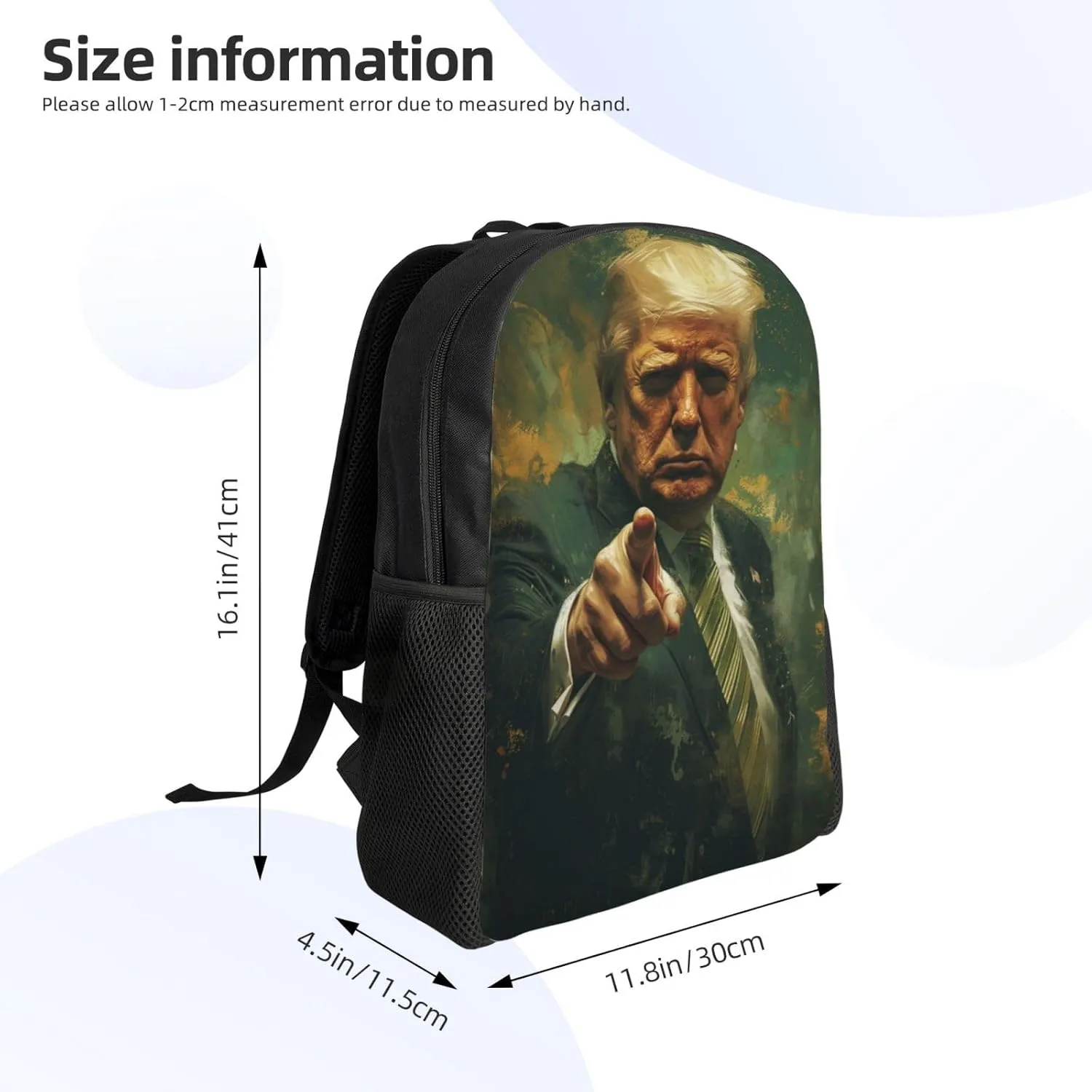 Trump Choose You Backpack Waterproof Anti Theft Durable Light Laptop Bag Backpacks For Women Men Travel Gym Backpack