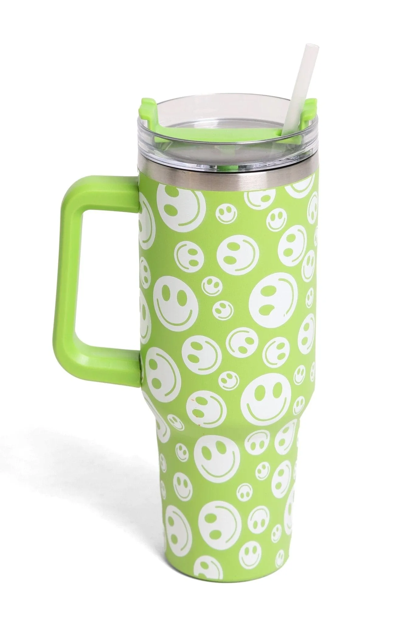 TUM801 Happy Face 40 Oz Tumbler With Handle