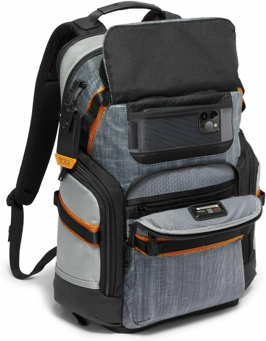 TUMI - Alpha Bravo Nomadic Backpack - Durable Carry On Backpack - 18.8" X 15.0" X 9.0" - Fits up to 15" Laptop - Steel