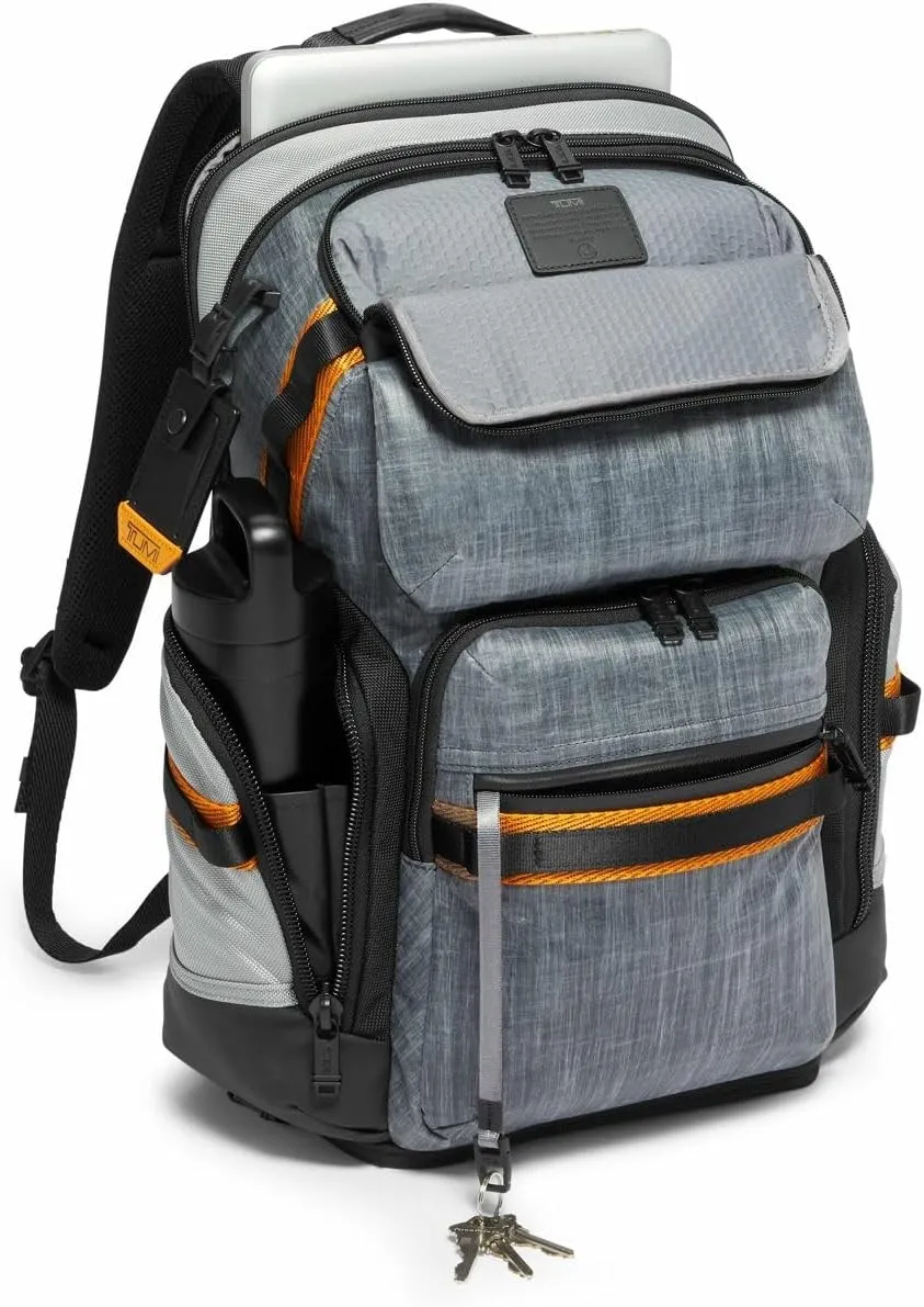 TUMI - Alpha Bravo Nomadic Backpack - Durable Carry On Backpack - 18.8" X 15.0" X 9.0" - Fits up to 15" Laptop - Steel
