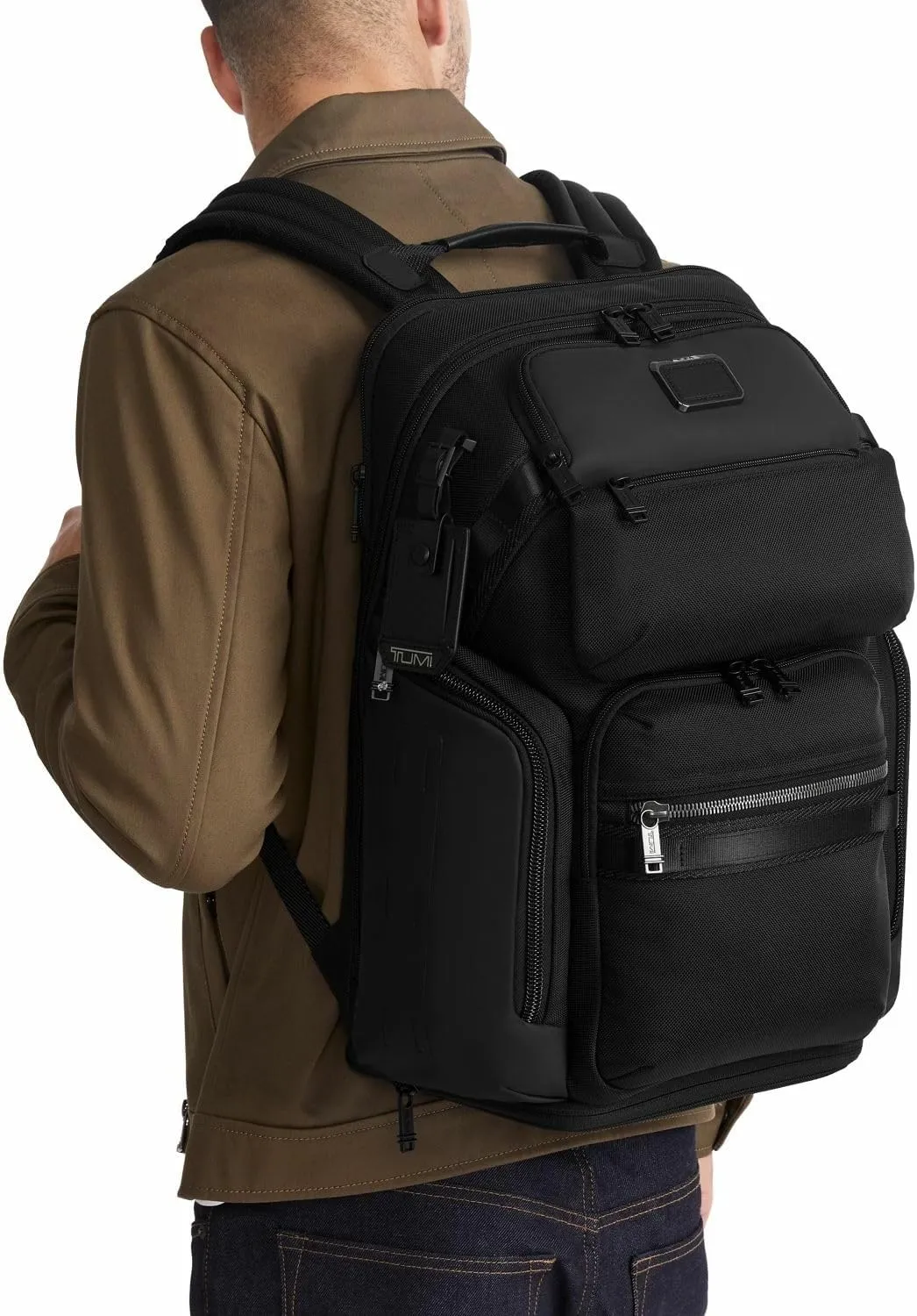 TUMI - Alpha Bravo Nomadic Backpack - Durable Carry On Backpack - 18.8" X 15.0" X 9.0" - Fits up to 15" Laptop - Steel