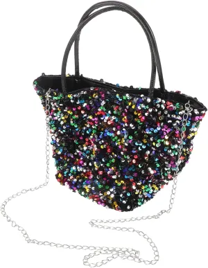 Unique Sequined Crossbody Bag Elegant Evening Bag for Women Fashionable Shoulder for Special Events Shiny Purse