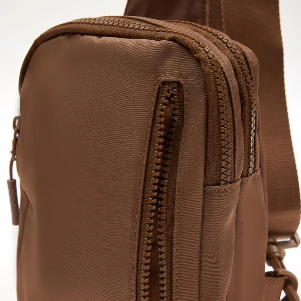 VAKAER Small Crossbody Bag Purse Womens Sling Bag Daypack Backpack with Convertible Adjustable Strap for Travel Hiking (Caramel)
