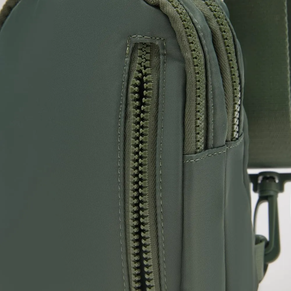 VAKAER Small Crossbody Bag Purse Womens Sling Bag Daypack Backpack with Convertible Adjustable Strap for Travel Hiking (Green)