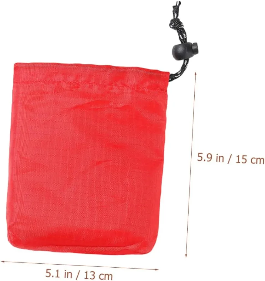 VALICLUD 2sets Polyester Drawstring Tote Bags Reusable Storage Garment Bags for Travel Camping Storage 4pcs*2