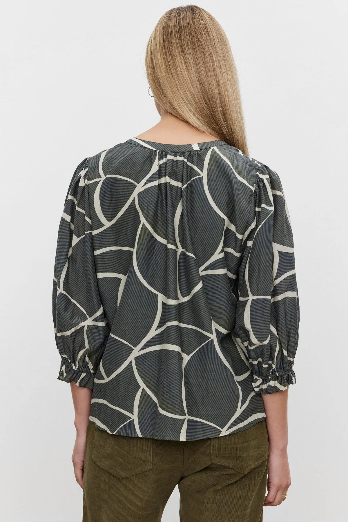 Velvet by Graham & Spencer Betty 06 Printed Blouse | Airbrush | Clearance Final Sale
