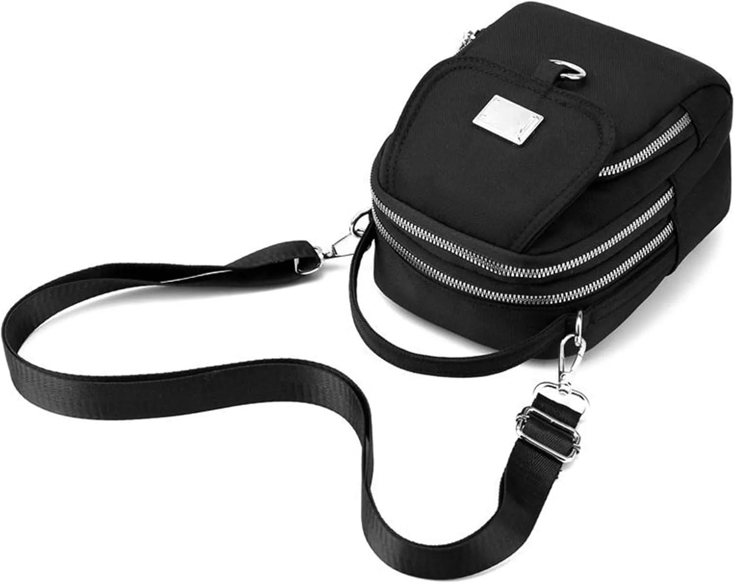 Waterproof Women Crossbody Bag Nylon Messenger Bags Simple Purse for Work, Multi-pocket Storage Shoulder Handbag