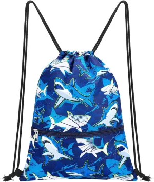 WAWSAM Drawstring Backpack - Drawstring Bags for Kids Swim Bag for Beach
