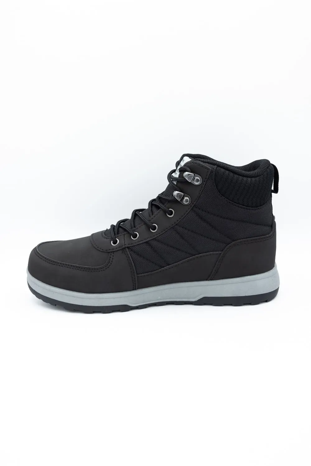 Weatherproof Vintage Steven Lace Boots for Men in Black | STEVEN-BLACK