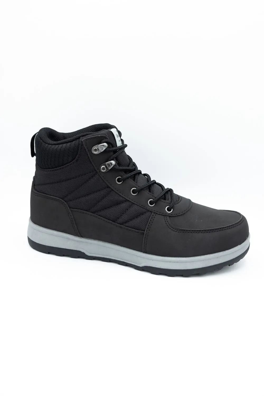 Weatherproof Vintage Steven Lace Boots for Men in Black | STEVEN-BLACK