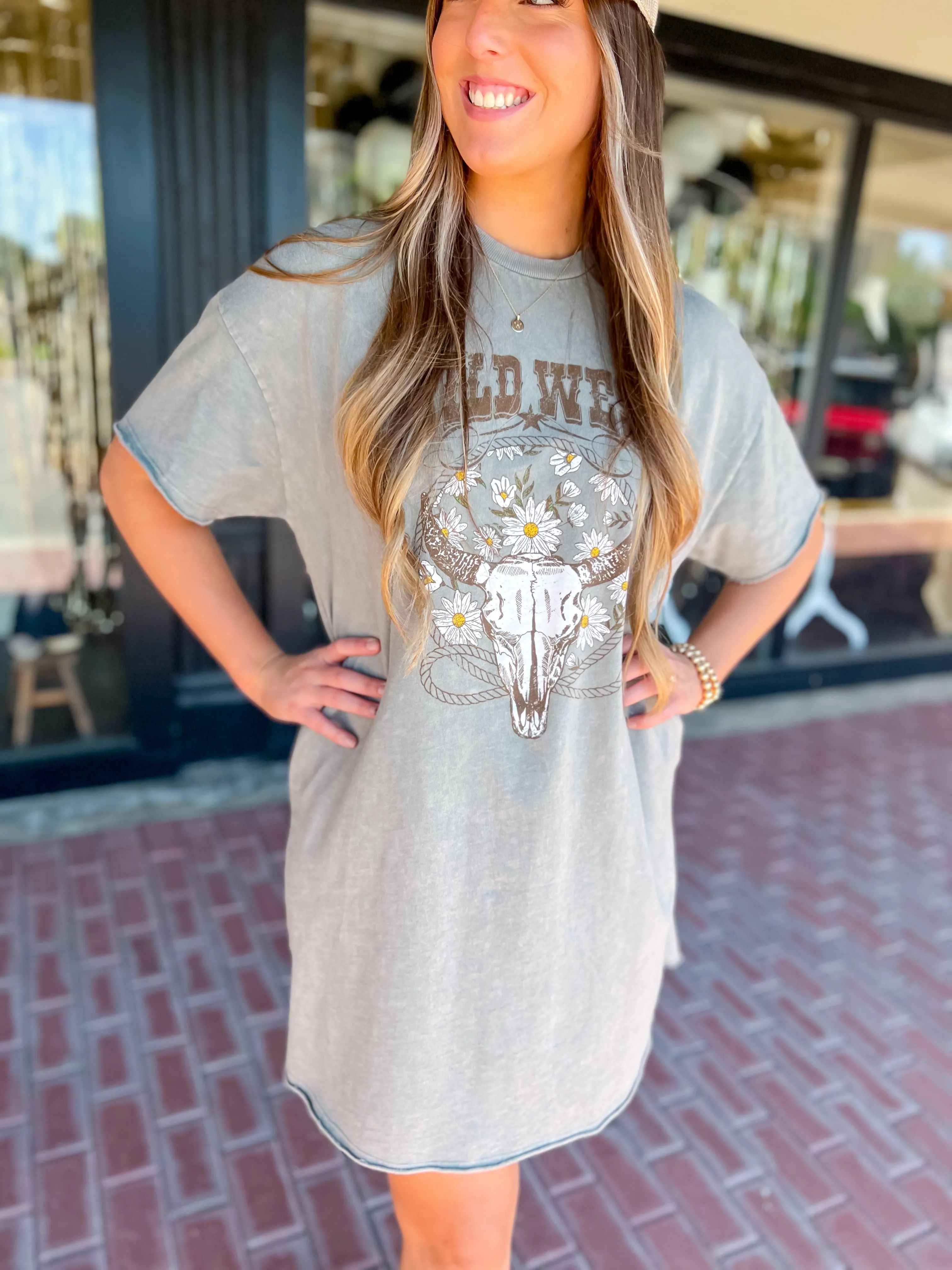 Wild West Graphic Midi Dress