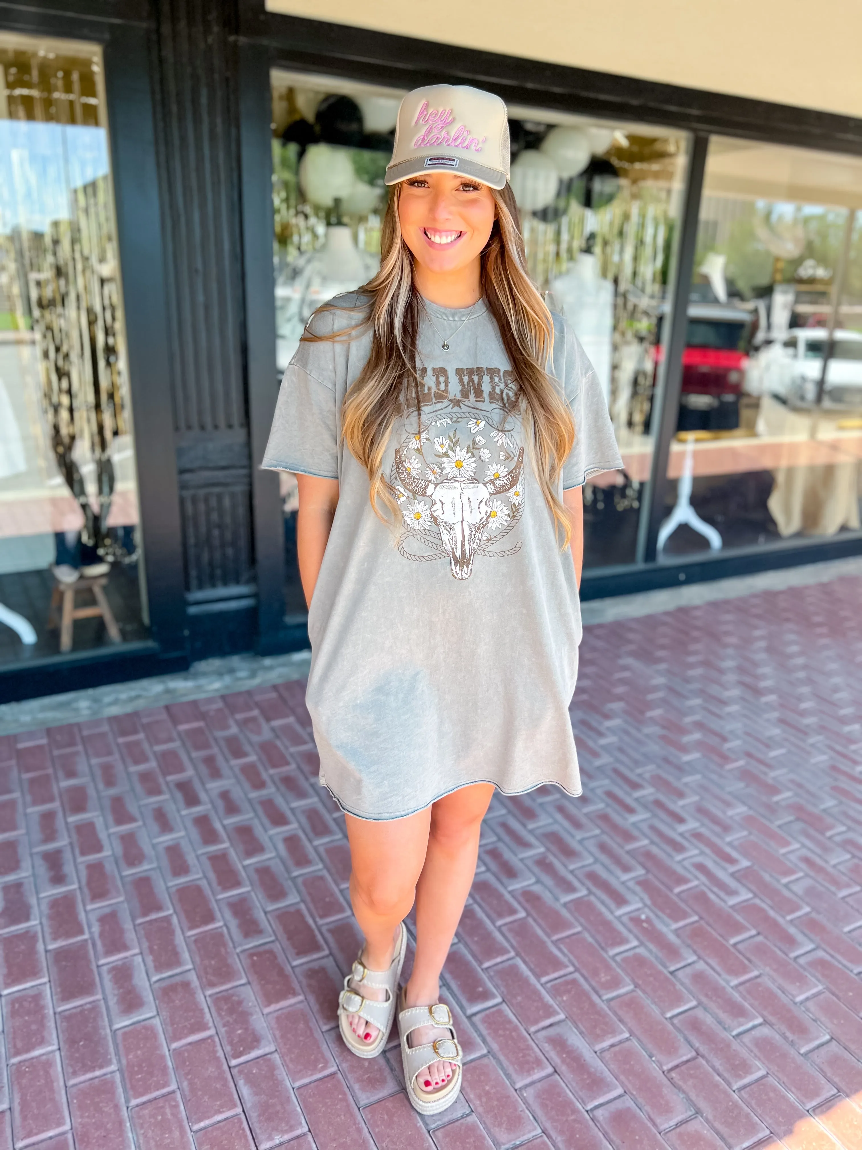 Wild West Graphic Midi Dress