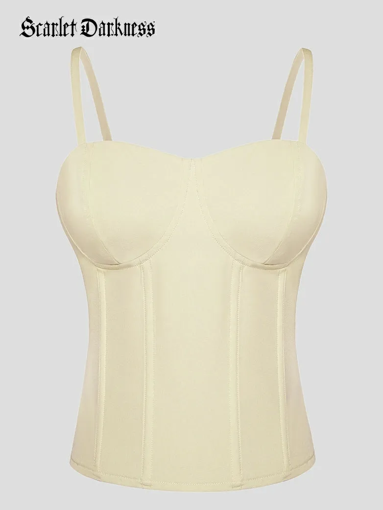 Women Cami-Tops Spaghetti Strap with Bones