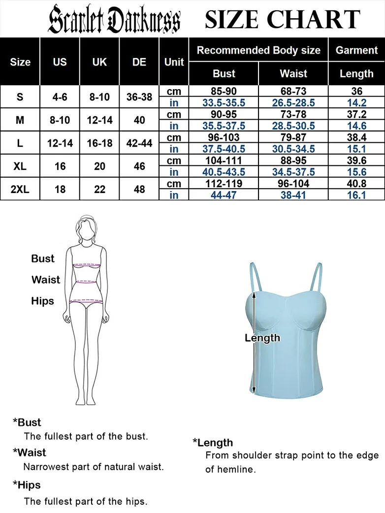 Women Cami-Tops Spaghetti Strap with Bones