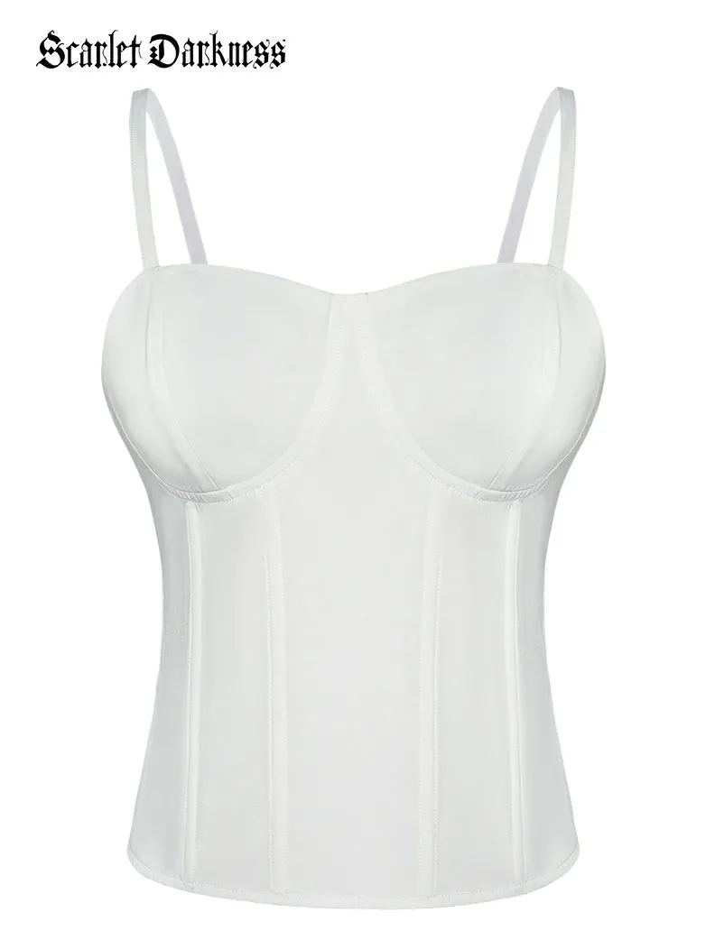 Women Cami-Tops Spaghetti Strap with Bones