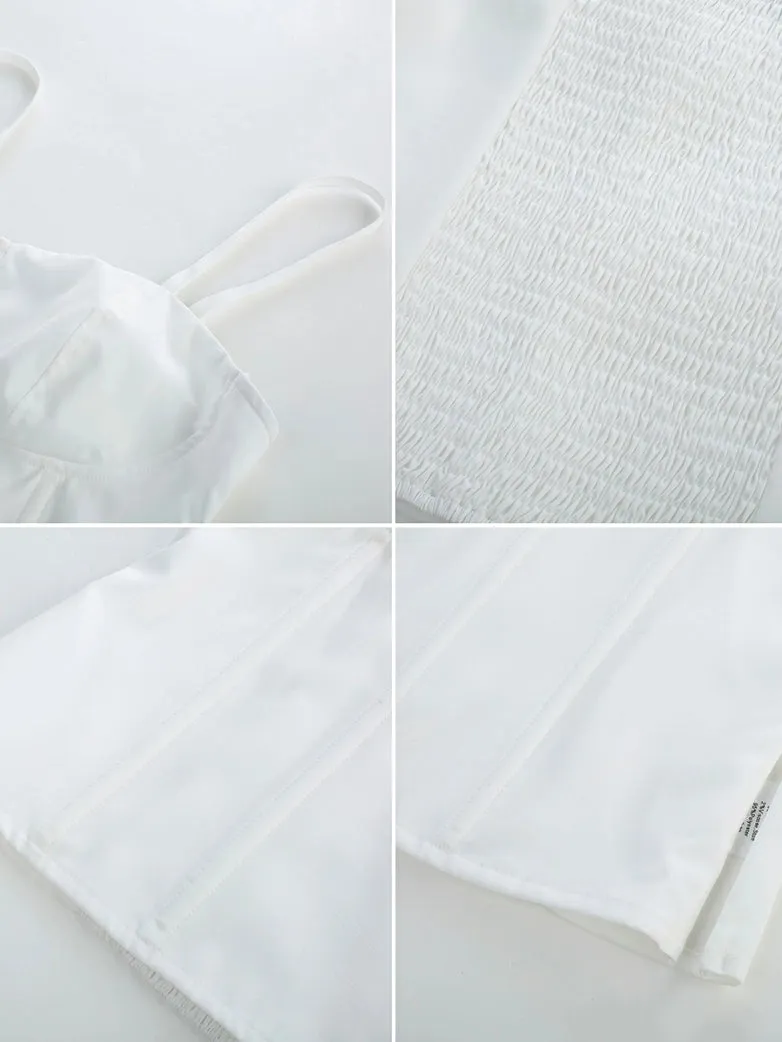 Women Cami-Tops Spaghetti Strap with Bones