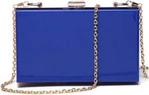 Women Clear Purse Acrylic Evening Clutch Bag Shoulder Handbag Unique Evening Bags and Clutches Crossbody Purse Blue