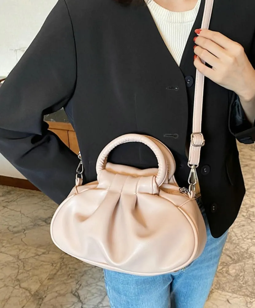 Womens Chic Purse Cloud Handbags Cute Shoulder Crossbody Bag Small Tote Bag Retro Ladies Satchel Pleated Clutch