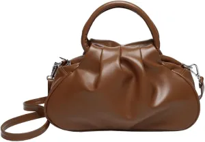 Womens Chic Purse Cloud Handbags Cute Shoulder Crossbody Bag Small Tote Bag Retro Ladies Satchel Pleated Clutch