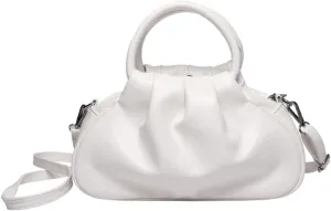 Womens Chic Purse Cloud Handbags Cute Shoulder Crossbody Bag Small Tote Bag Retro Ladies Satchel Pleated Clutch