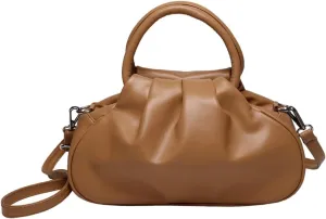 Womens Chic Purse Cloud Handbags Cute Shoulder Crossbody Bag Small Tote Bag Retro Ladies Satchel Pleated Clutch