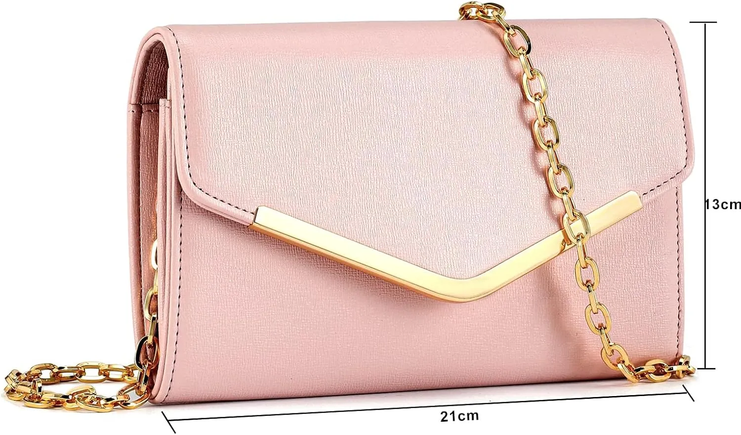 Women's Evening Bag Envelope Clutch Purse Handbag Detachable Chain Crossbody Bag for Women Wedding Party Shoulder Bag