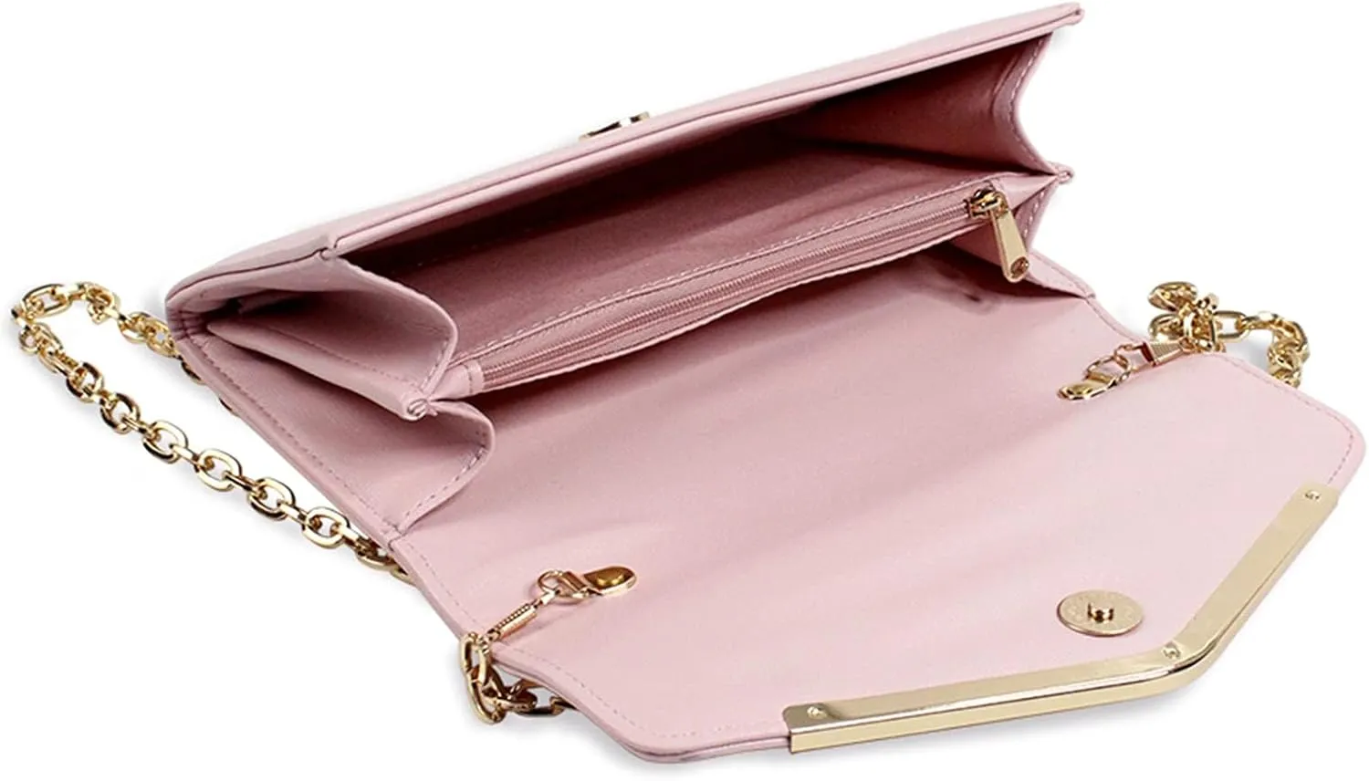 Women's Evening Bag Envelope Clutch Purse Handbag Detachable Chain Crossbody Bag for Women Wedding Party Shoulder Bag