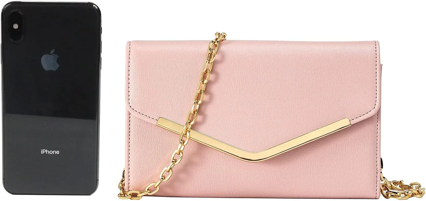 Women's Evening Bag Envelope Clutch Purse Handbag Detachable Chain Crossbody Bag for Women Wedding Party Shoulder Bag