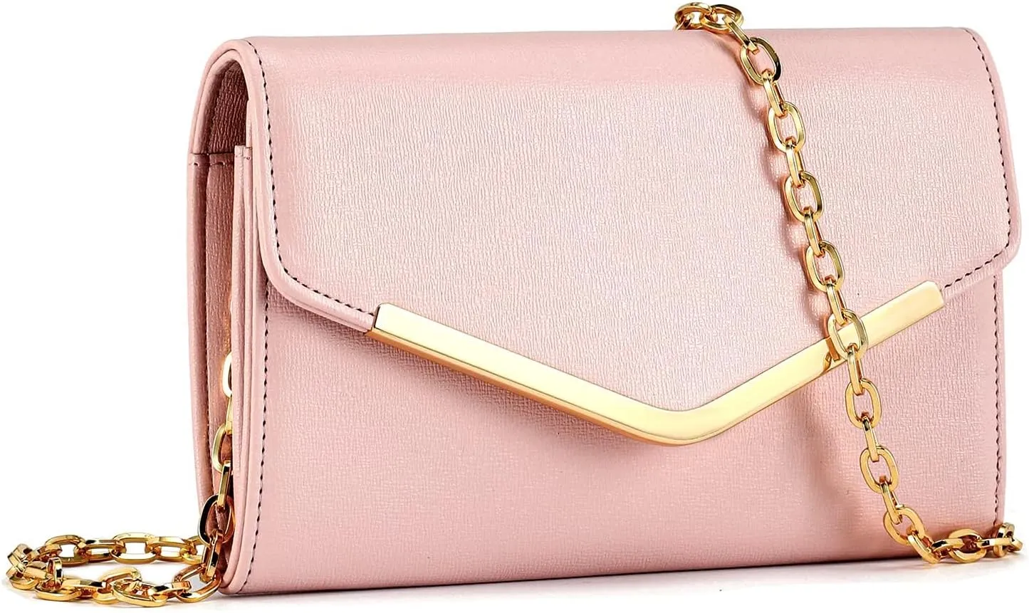 Women's Evening Bag Envelope Clutch Purse Handbag Detachable Chain Crossbody Bag for Women Wedding Party Shoulder Bag