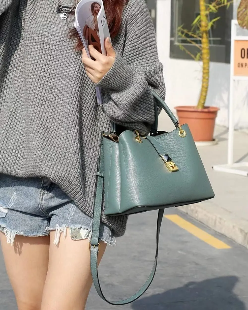 Women's Fashion Handbags Casual Messenger Bag Top Handle Tote Cross-body Bags Unique Shoulder Bags