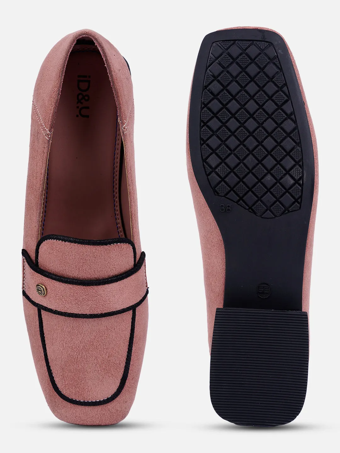 Women's Pink Casual Slip On (IU2010)