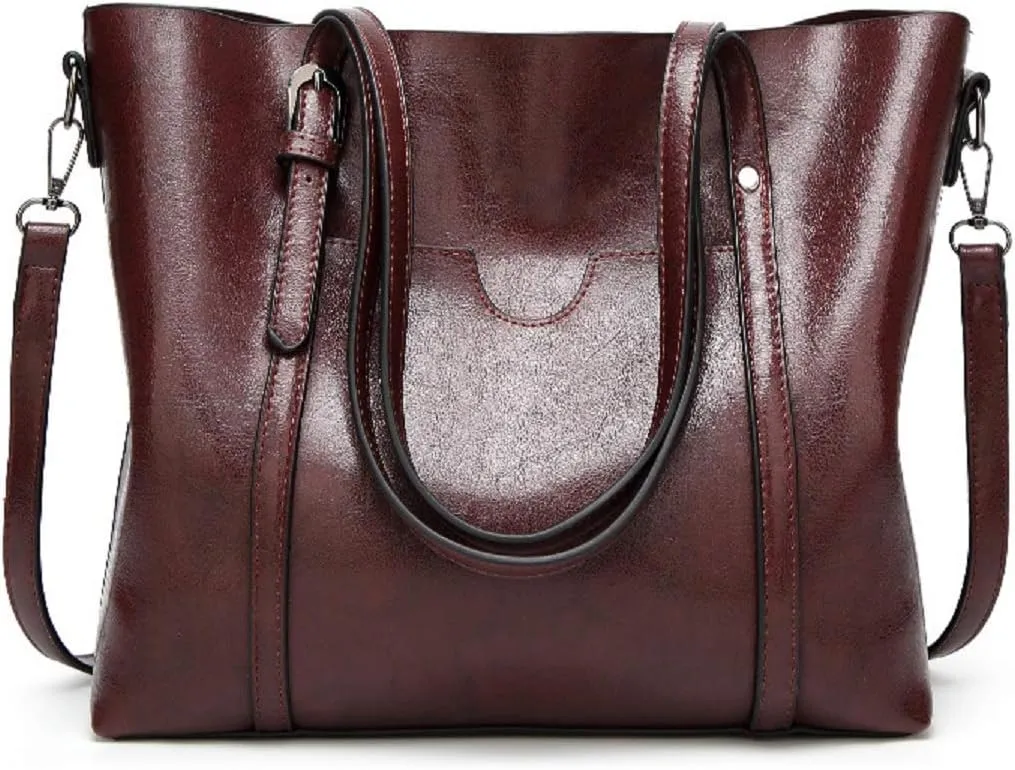 Women's Purses and Handbags for Women PU Leather Top Handle Satchel Ladies Shoulder Tote Bags