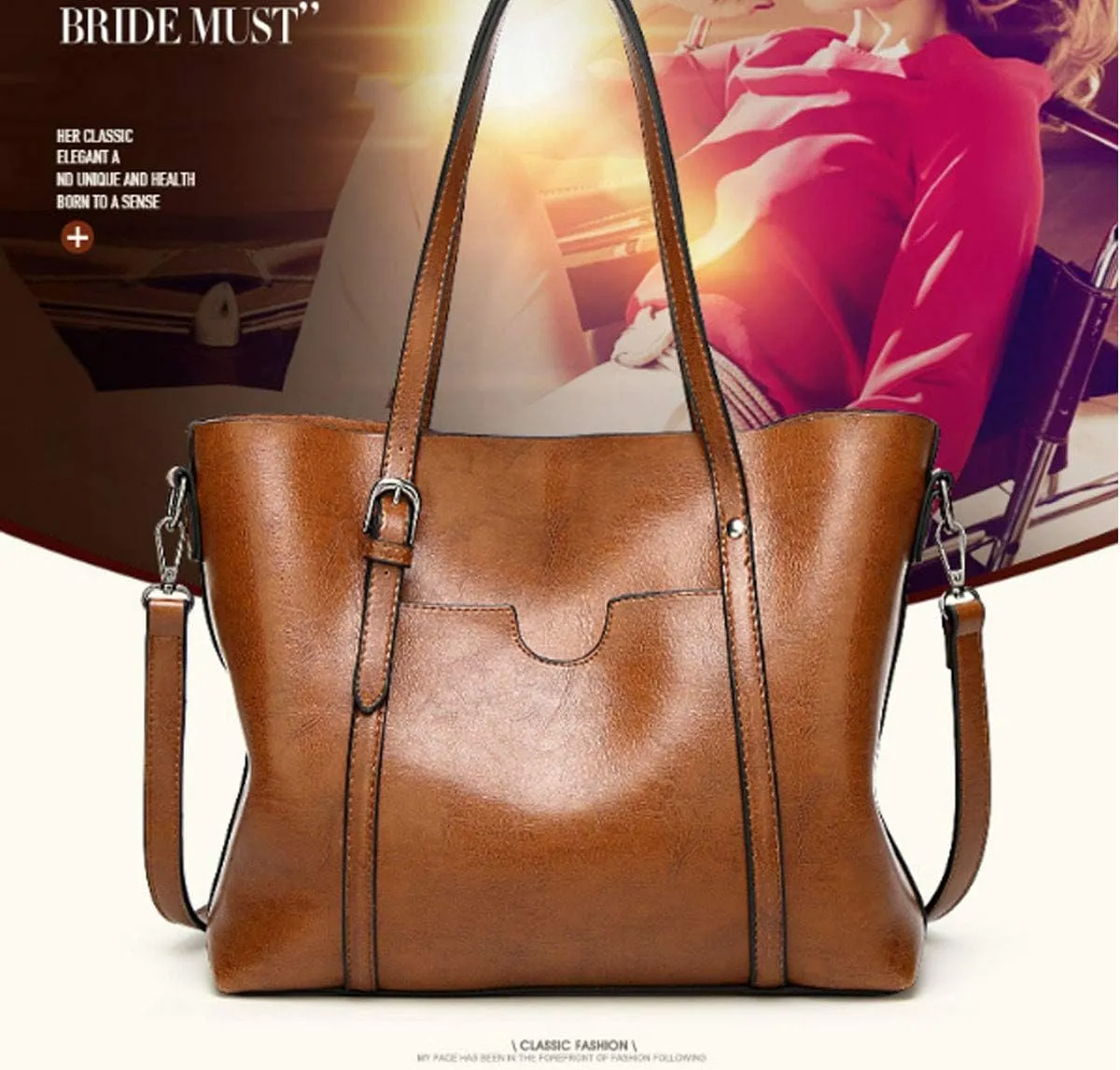 Women's Purses and Handbags for Women PU Leather Top Handle Satchel Ladies Shoulder Tote Bags