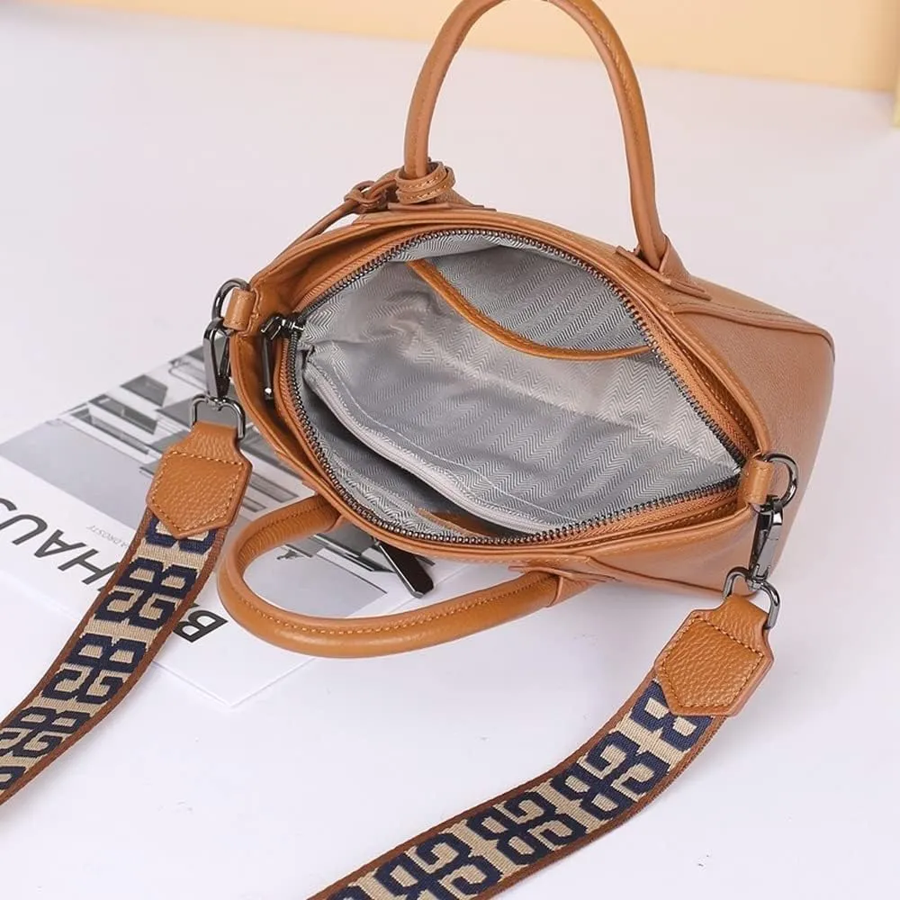 Women's Tote Handbag Genuine Cow Leather Design Shoulder Bag Purses Unique Shoulder Bags Hobo Handbags