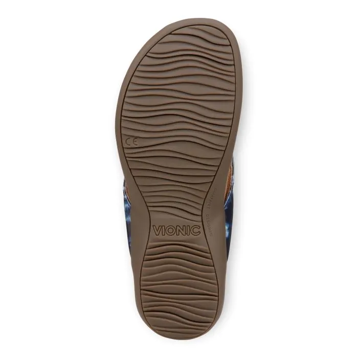 Womens Vionic Bella Toe Post Sandal in Navy