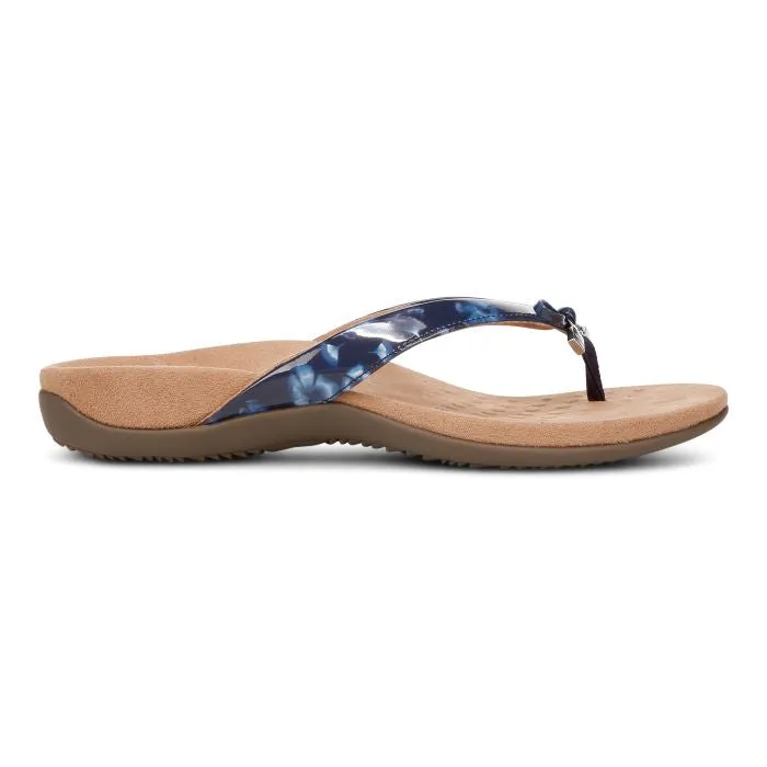 Womens Vionic Bella Toe Post Sandal in Navy