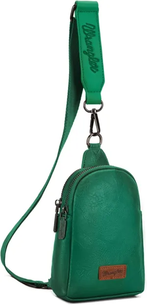 Wrangler Small Crossbody Sling Bags for Women Fanny Packs Chest Bag for Travel Gift