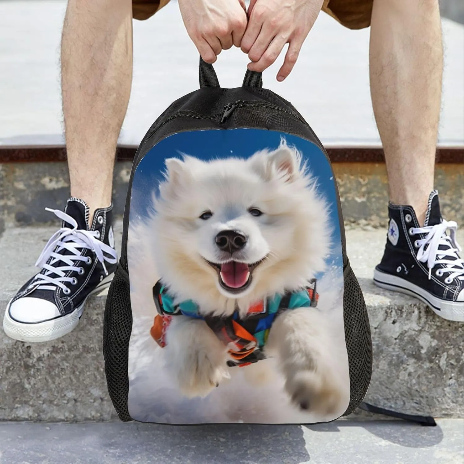 Xerial Cute Dog Backpack Waterproof Anti Theft Durable Light Laptop Bag Backpacks For Women Men Travel Gym Backpack