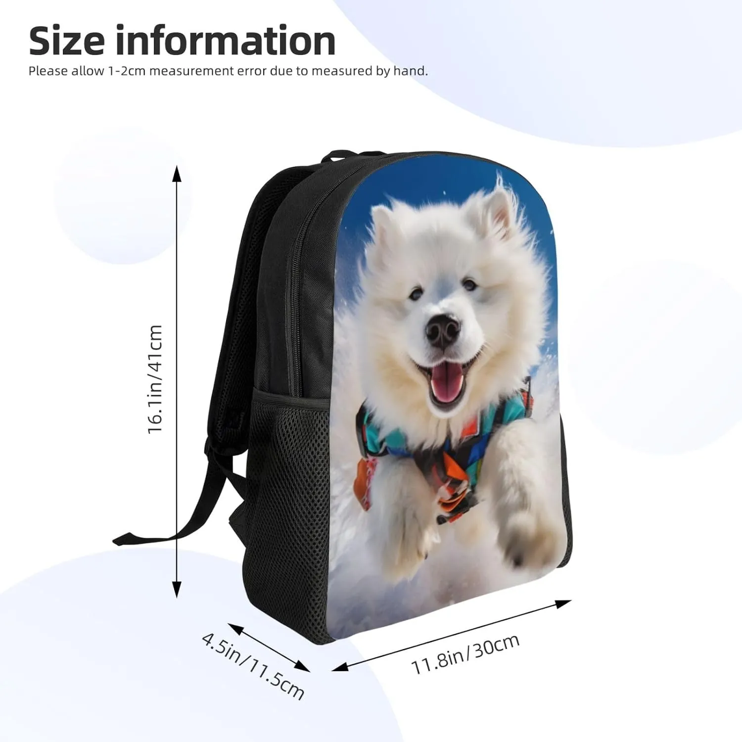 Xerial Cute Dog Backpack Waterproof Anti Theft Durable Light Laptop Bag Backpacks For Women Men Travel Gym Backpack