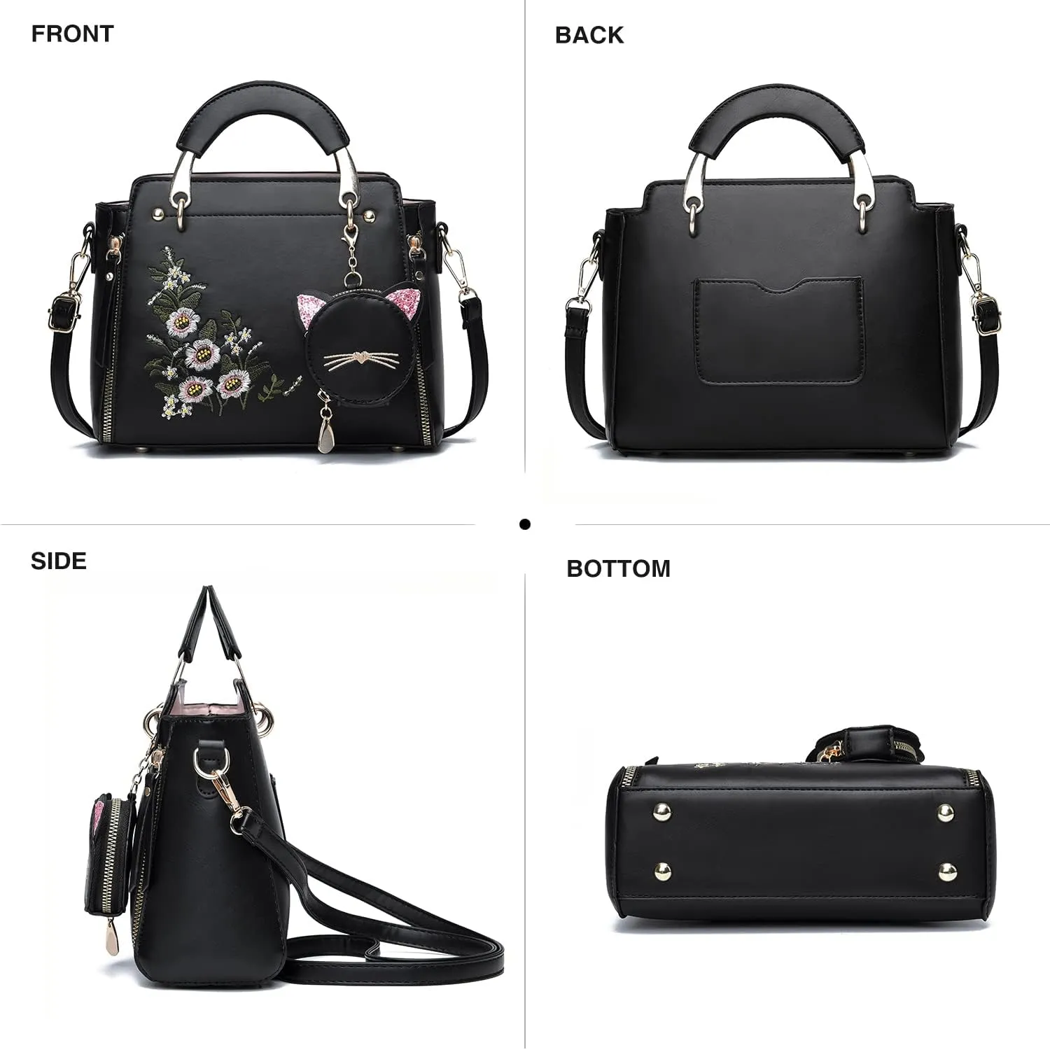 Xiaoyu Fashion Purses and Handbags for Women Ladies Crossbody Bags Top Handle Satchel Shoulder Bags Small Totes