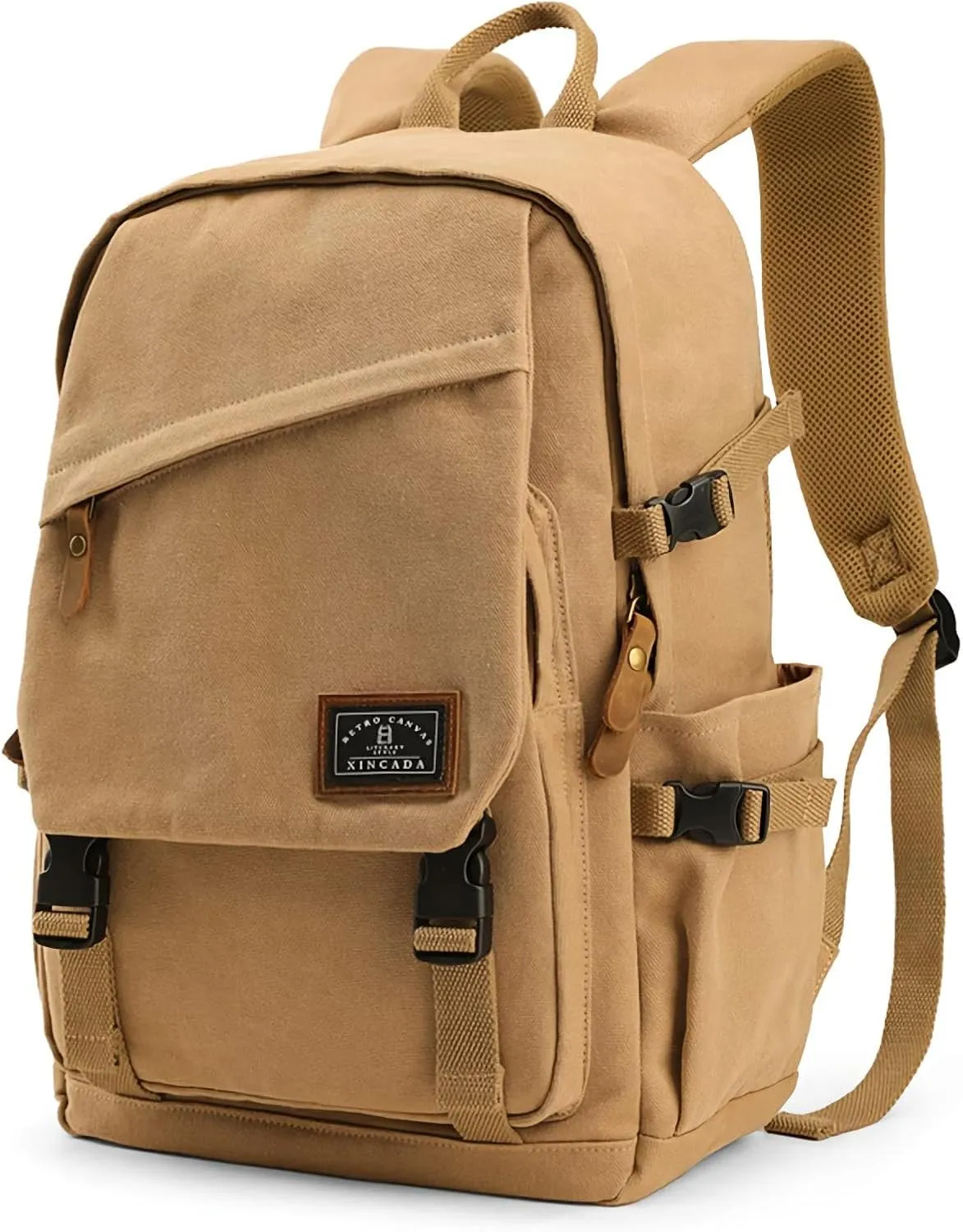 XINCADA 15.6 inch Canvas Laptop Backpack Waterproof Fashion Durable Travel backpacks Rucksack for Men&Women Backpack